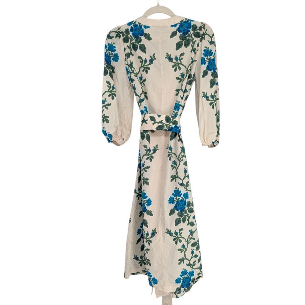 Tuckernuck Victoria Lattice Floral Lachlan Midi Dress XS NWT - Picture 4 of 5